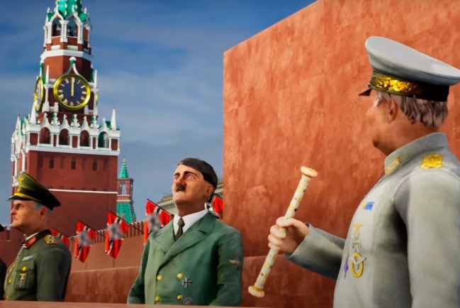 Гитлер проводит парад на Красной площади