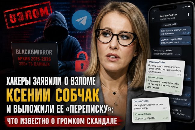 «Слив переписки» Ксении Собчак вызвал громкий скандал