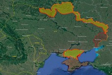 Карта продвижения российских войск на Украине за 25 февраля