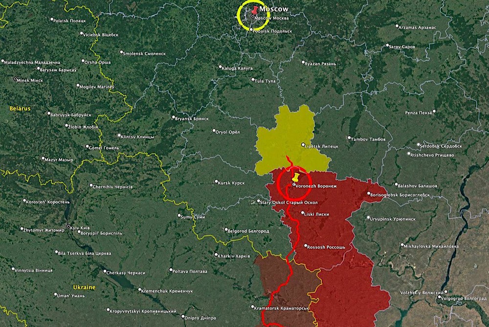 Карта воронежа со спутника в хорошем качестве 2022