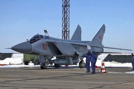 Экипаж МиГ-31 во время тренировки