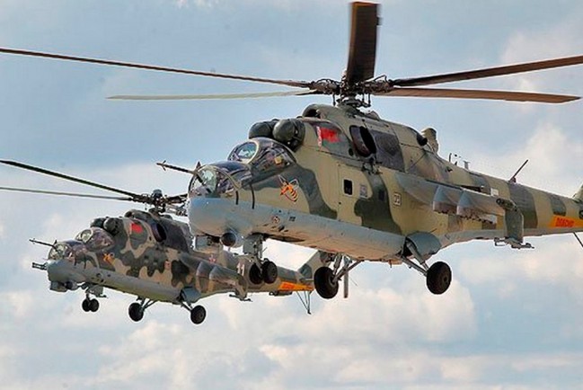 Белорусские вертолёты, атаковавшие воздушные шары