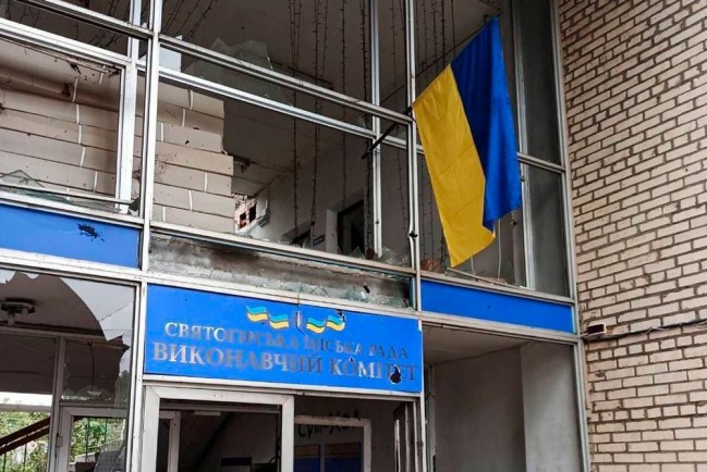 ВСУ вошли в Святогорск, в городе появились украинские флаги