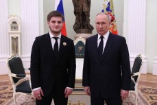 17-летний сын Кадырова Ахмат встретился с Путиным