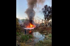 Момент падения горящего ИЛ-76 в Рязанской области сняли на видео
