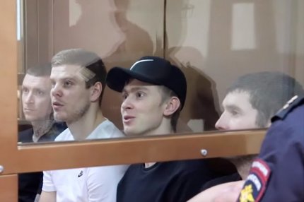Кокорин и Мамаев на оглашении приговора в суде