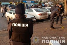 Полиция Украины на месте преступления