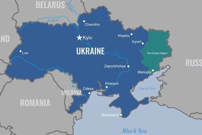 Карта Украины от Пентагона