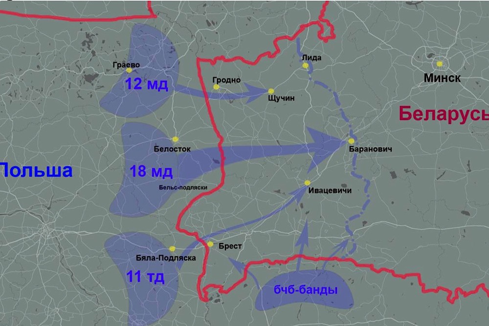 Граница польши и белоруссии карта