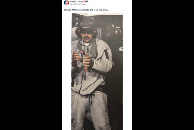 Трамп опубликовал первое фото Мадуро после задержания 