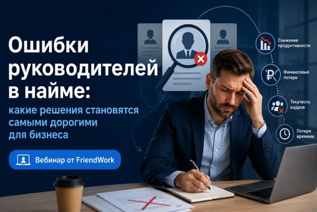 Вебинар от FriendWork: ошибки руководителей в найме