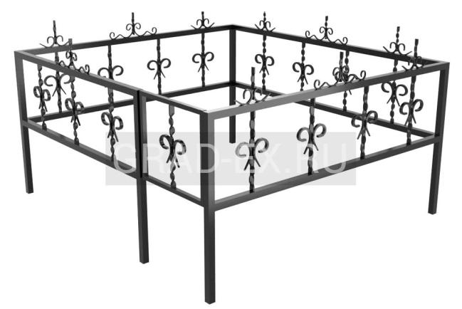 Кованые и сварные металлические ограды на кладбище