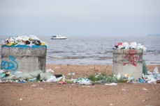 Петербуржцы жалуются на плавающий в Финском заливе мусор и нелегальные свалки