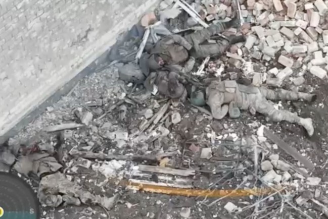 Жесткие кадры уничтожения группы украинских солдат на Марьиновском направлении