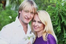 Яна Рудковская и Евгений Плющенко.