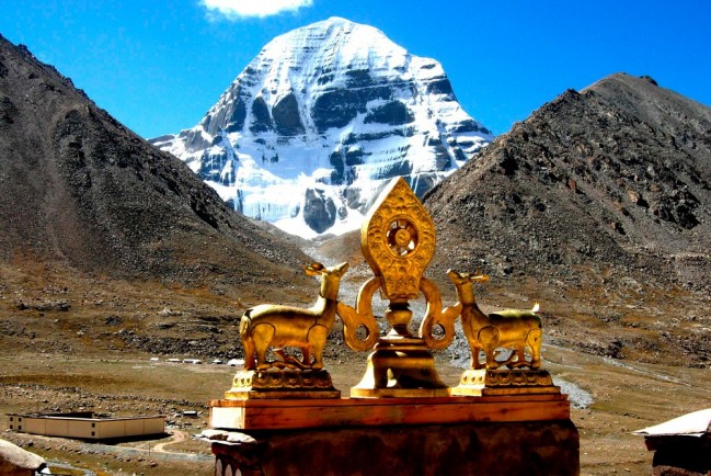 Гора Кайлас, расположенная в Тибете