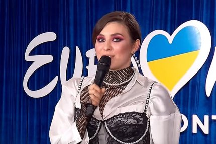 Победительница отборочного тура на песенный конкурс «Евровидение-2019» певица Maruv (Анна Корсун) 