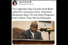 В Уганде однополую пару выпустят из тюрьмы, когда кто-нибудь из них забеременеет
