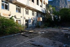 Поврежденое здание санатория «Форос» после атаки украинских БПЛА