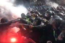 Столкновение Нацкорпуса и полиции на Майдане
