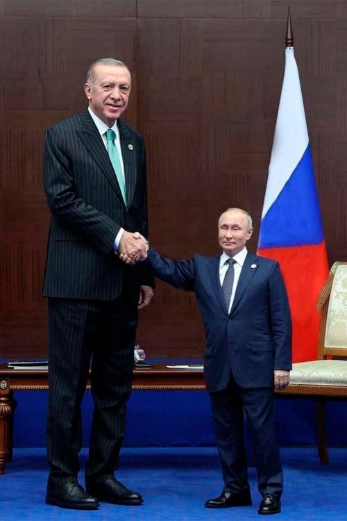 Эрдоган жмет руку маленькому Путину