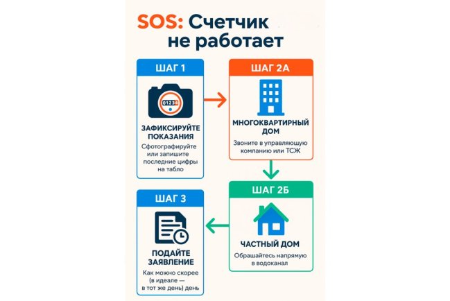 Куда обращаться если счетчик воды не работает