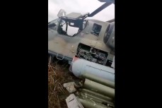 Сбитый из ПЗРК «Стингер» российский вертолёт Ка-52 попал на видео