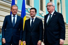 Президент Украины Владимир Зеленский на саммите Украина – Европейский Союз