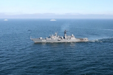 Военный корабль Балтийского флота.