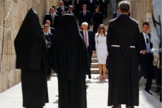 Супруги Трамп в Старом городе Иерусалима.
