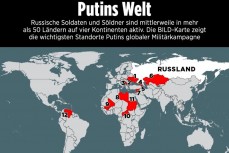 Эксперты BILD создали «Карту мировой власти Путина»