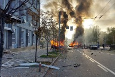 Кадры взрывов в центре Киева: Россия нанесла более 75 ракетных ударов по инфраструктуре Украины