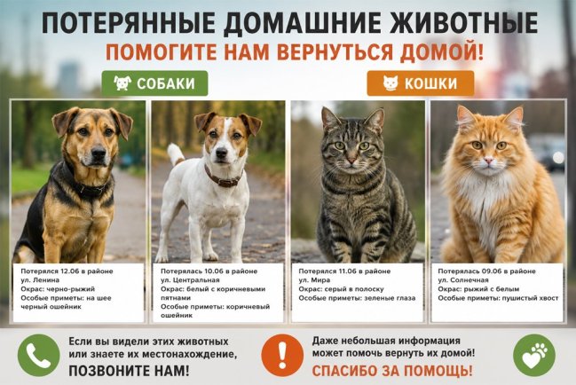 В России потеряли 180 тысяч домашних животных за 2025 год