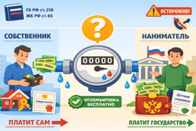 За чей счет меняются счетчики воды в квартире