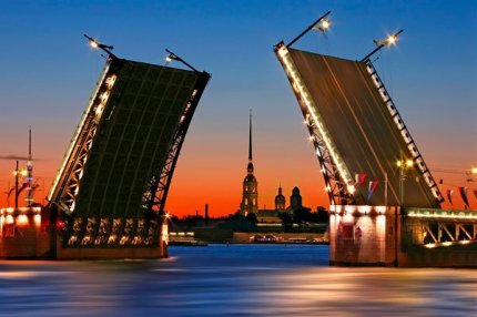 Санкт-Петербург, разводной мост