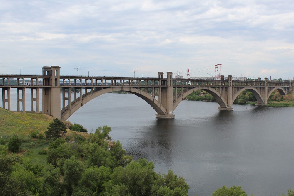 Первый мост Преображенского в Запорожье