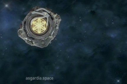 Логотип космического государства Асгардия.