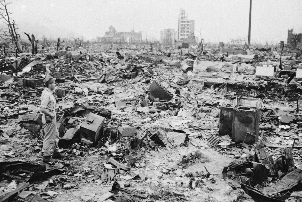 Хиросима после атомного удара было полностью разрушена