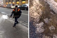Жители Петербурга возмущены обильной обработкой улиц реагентами вместо качественной уборки