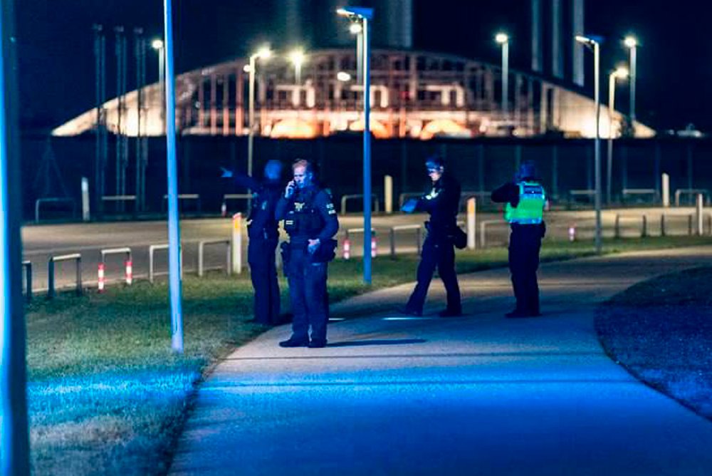 Обстановка в аэропорту Копенгагена, где сообщалось о появлении неизвестных беспилотников.