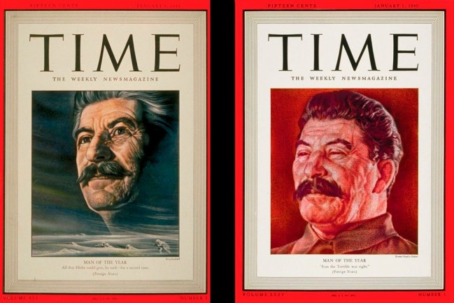 Дважды Иосиф Сталин становился человеком года по версии TIME