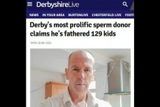 Клайв Джонс является самым плодовитым донором спермы в мире: 129 уже рожденных детей и еще 9 текущих беременностей
