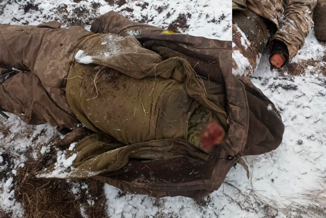 Убитый в Бахмуте иностранный наёмник с отрезанной головой и кистями рук