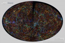 Крупномасштабная структура Вселенной, как она выглядит в инфракрасных лучах с длиной волны 2,2 мкм — 1 600 000 галактик