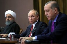 Путин, Эрдоган, Рохани в Сочи