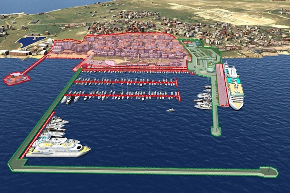 Реконструкция морского порта в Геленджике. Строительство марины - стоянки для яхт.