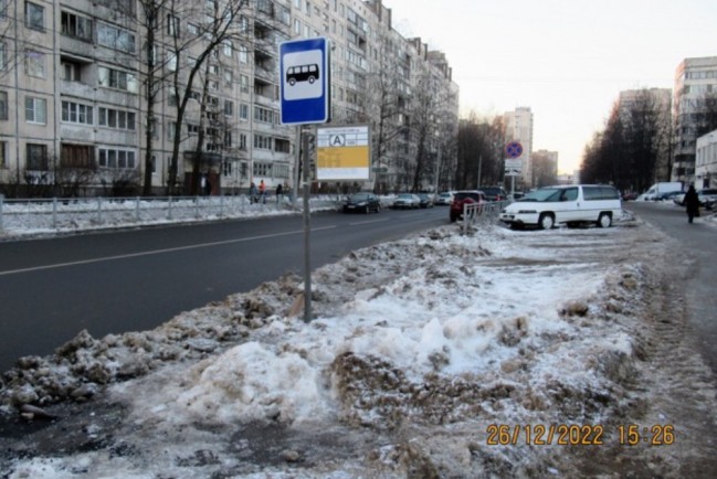 Петербуржцы боятся упасть на тротуарном «катке»