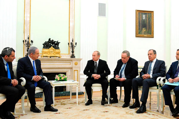 Встреча Владимира Путина с Биньямином Нетаньяху.