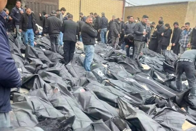 КСИР опубликовал фото моргов, забитых трупами бунтовщиков.