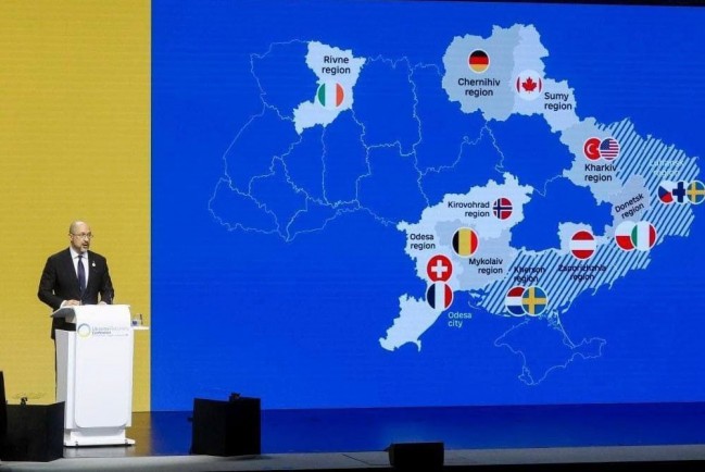 Премьер-министр Украины Шмыгаль: Польша и Италия будут восстанавливать Донецкую область, Луганскую - Чехия, Финляндия и Швеция